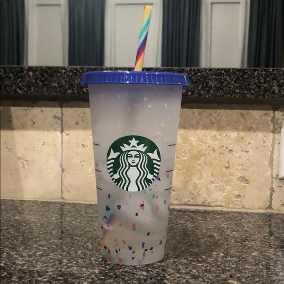 Color Changing Confetti Reusable Cup - Picture 2 of 2